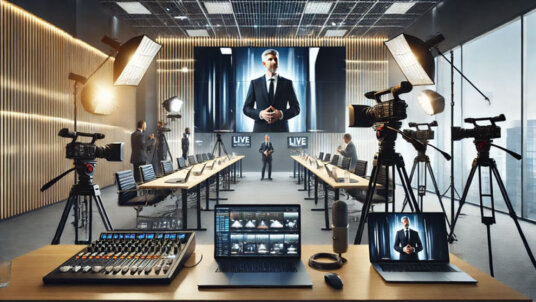 Audiencia siguiendo un evento online en múltiples dispositivos